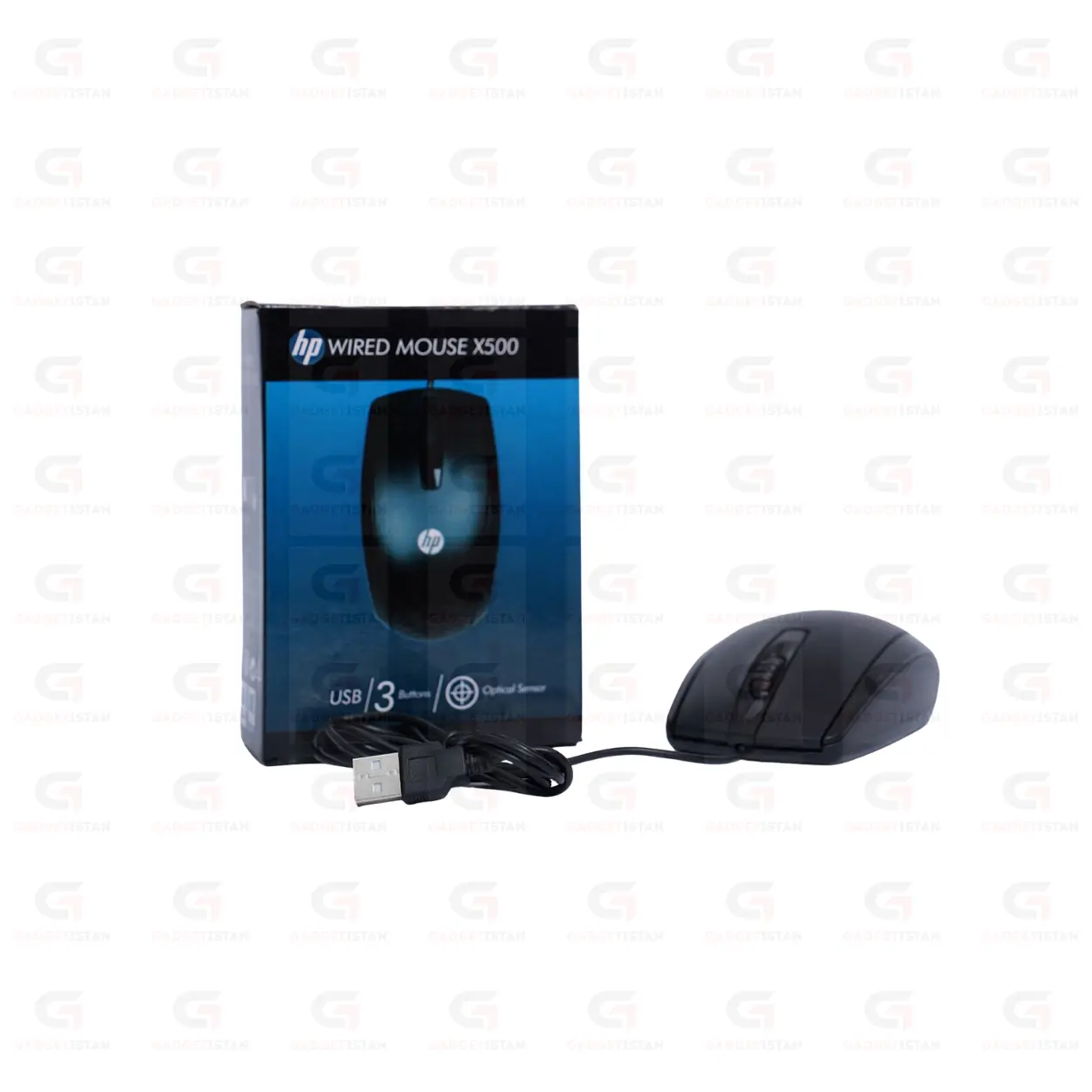 HP Wired USB Optical Mouse X500