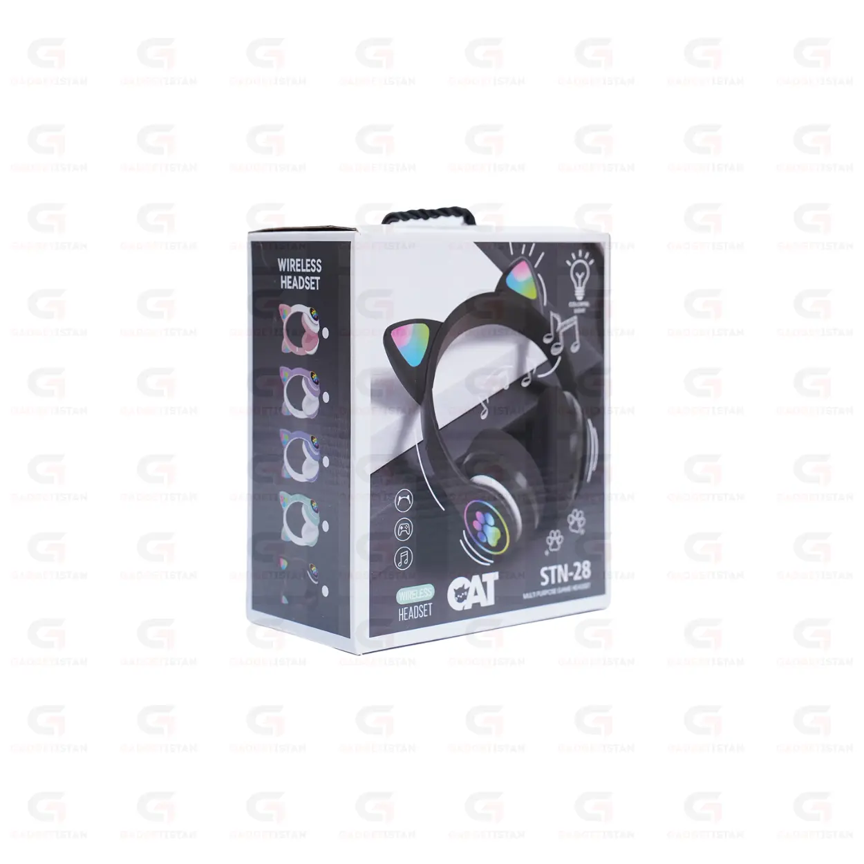 CAT STN-28B Wireless Bluetooth Headset Over-Ear with Mic – Black - Image 5