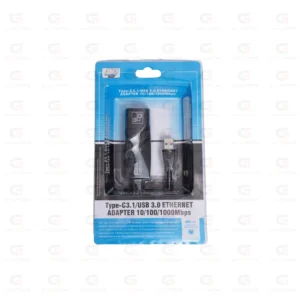 USB Type-C 3.1 to Gigabit Ethernet Adapter with USB 3.0 Hub – 10/100/1000 Mbps LAN Converter