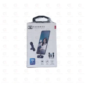 K9 Wireless Microphone for Mobile – Portable Lavalier Mic for YouTube, TikTok & Vlogging