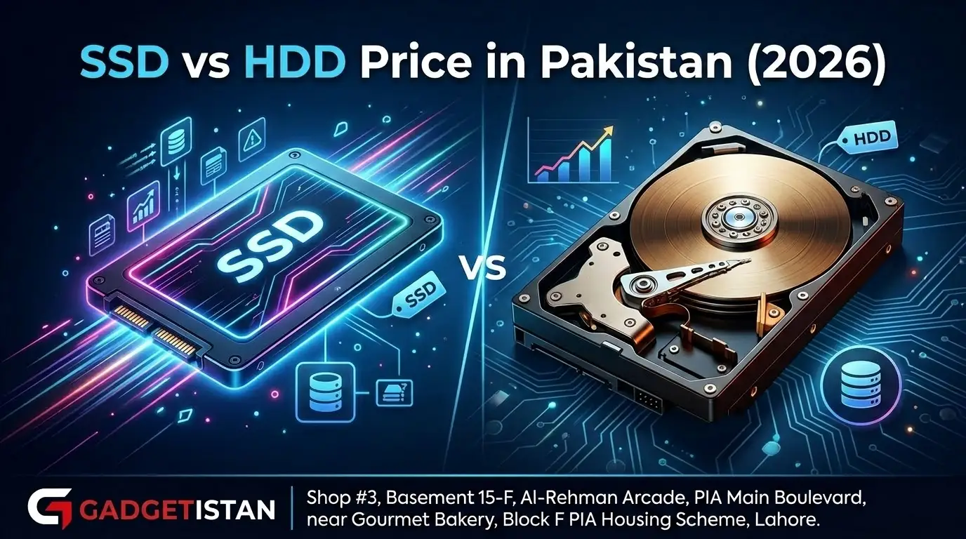SSD vs HDD in Pakistan 2026 at Gadgetistan